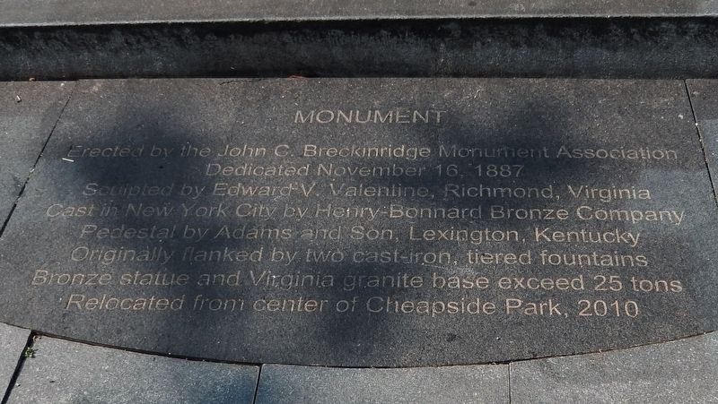 Marker detail: Monument tablet. Click for full size. Marker detail: Monument tablet image. Click for full size.