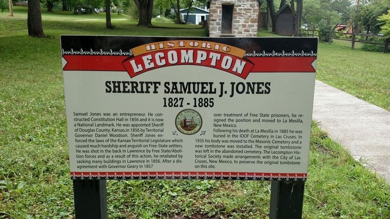 Sheriff Samuel J. Jones Marker image. Click for full size.
