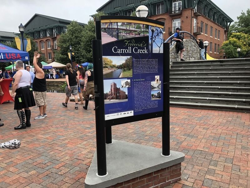 Frederick's Carroll Creek Marker image. Click for full size.