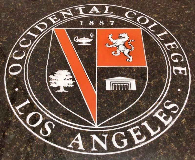 Logo on Admin Building image. Click for full size.