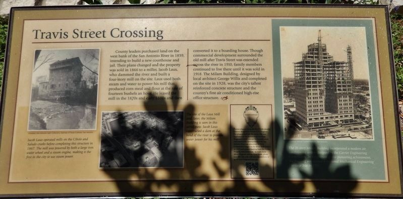 Travis Street Crossing Marker image. Click for full size.