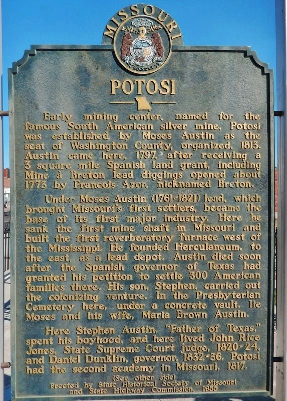 Potosi Marker (<i>side one</i>) image. Click for full size.
