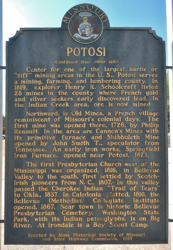Potosi Marker (<i>side two</i>) image, Touch for more information