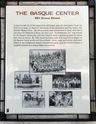 The Basque Center Marker image. Click for full size.