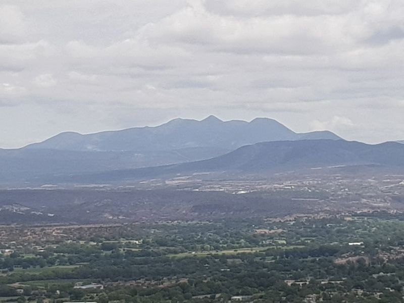 A view to the north from the marker at Eagle Mountain (el Cerro del Águila) image. Click for full size.