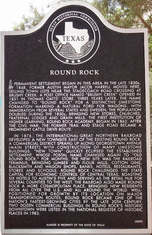 Round Rock Marker image. Click for full size.