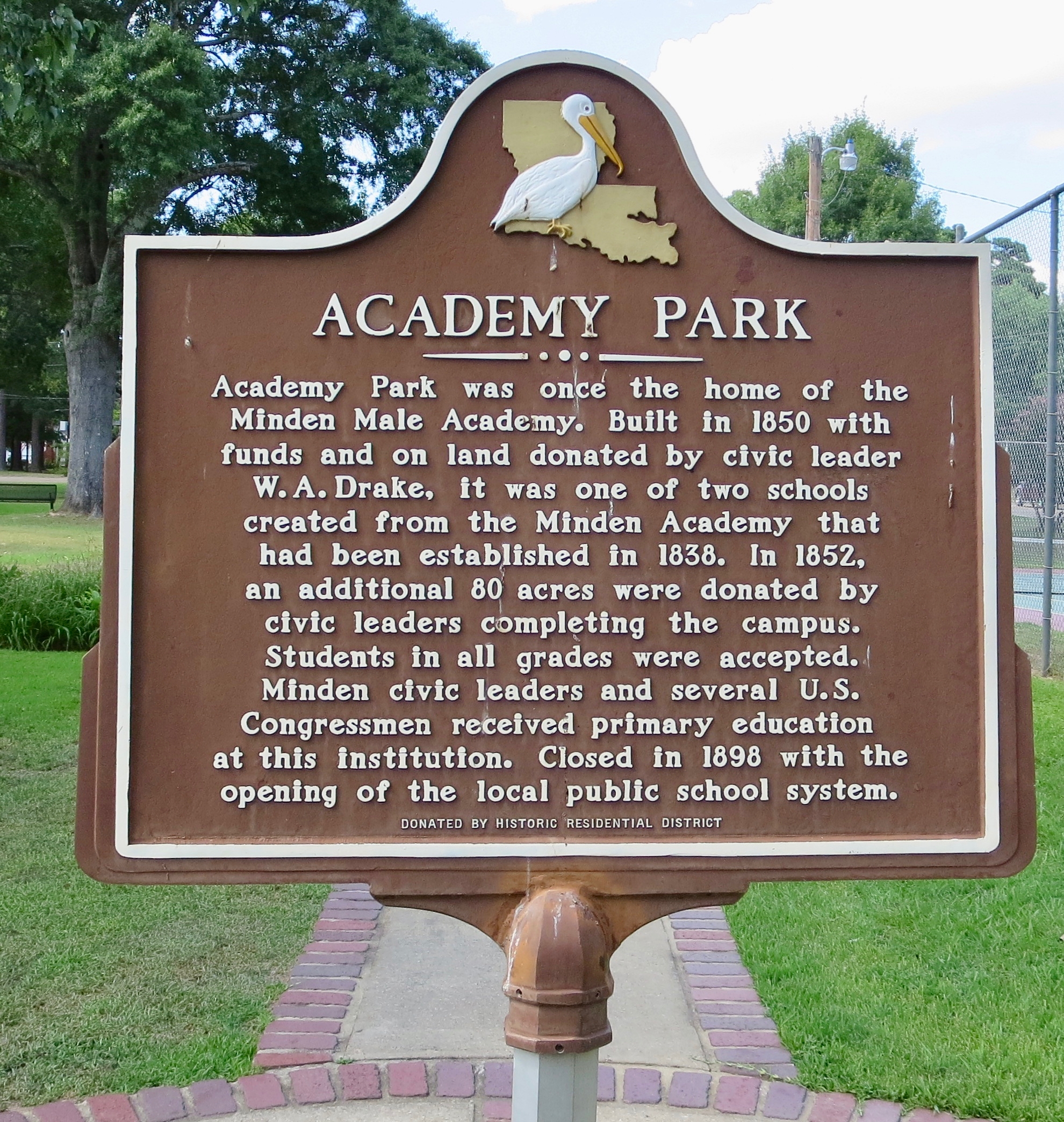 Academy Park Marker