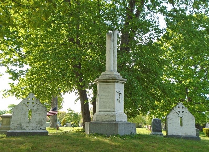 Three Adams Brothers Monument image. Click for full size.