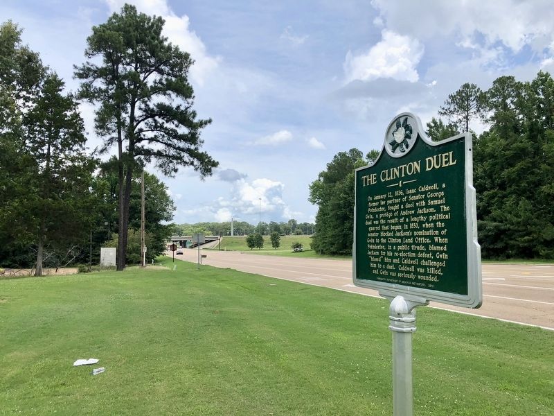 View from marker north towards Interstate 20.. Click for full size. View from marker north towards Interstate 20. image. Click for full size.