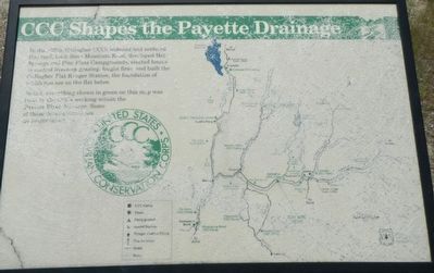 CCC Shapes the Payette Drainage panel. Click for full size. CCC Shapes the Payette Drainage panel image. Click for full size.