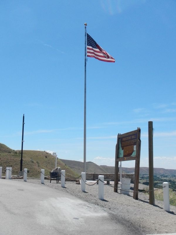 Freezeout Hill Marker. Click for full size. Freezeout Hill Marker image. Click for full size.