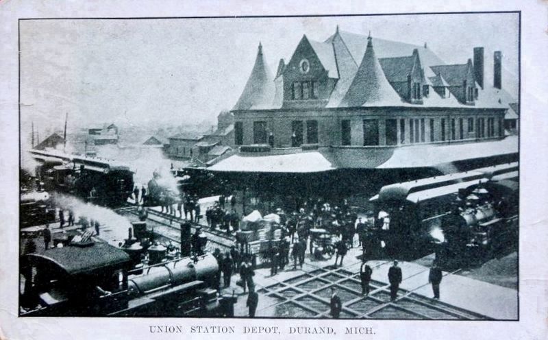 <i>Union Station Depot, Durand, Mich.</i> image. Click for full size.