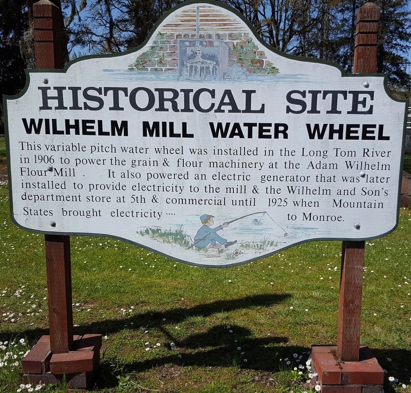 Wilhelm Mill Water Wheel Marker image. Click for full size.