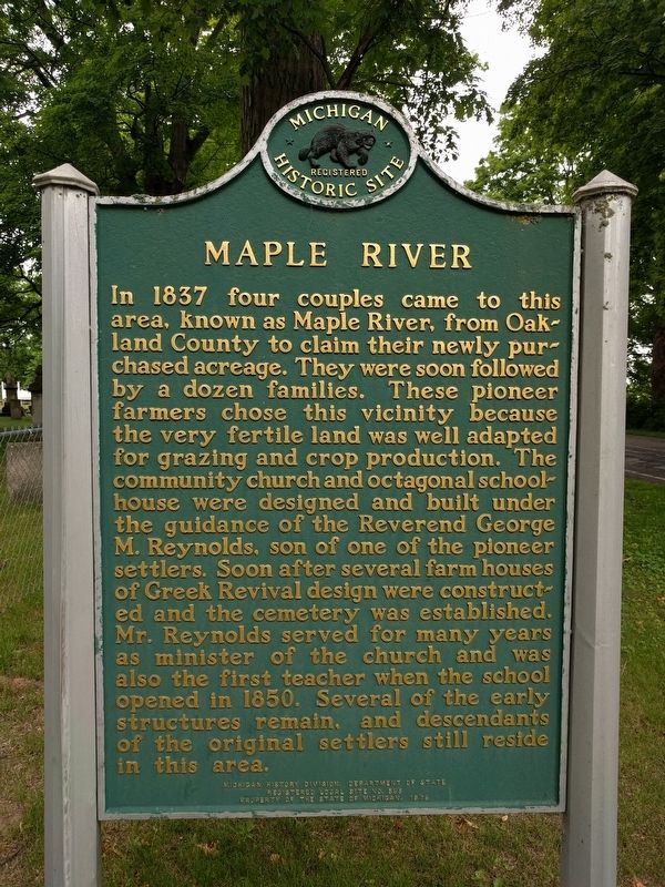 Maple River Marker image. Click for full size.