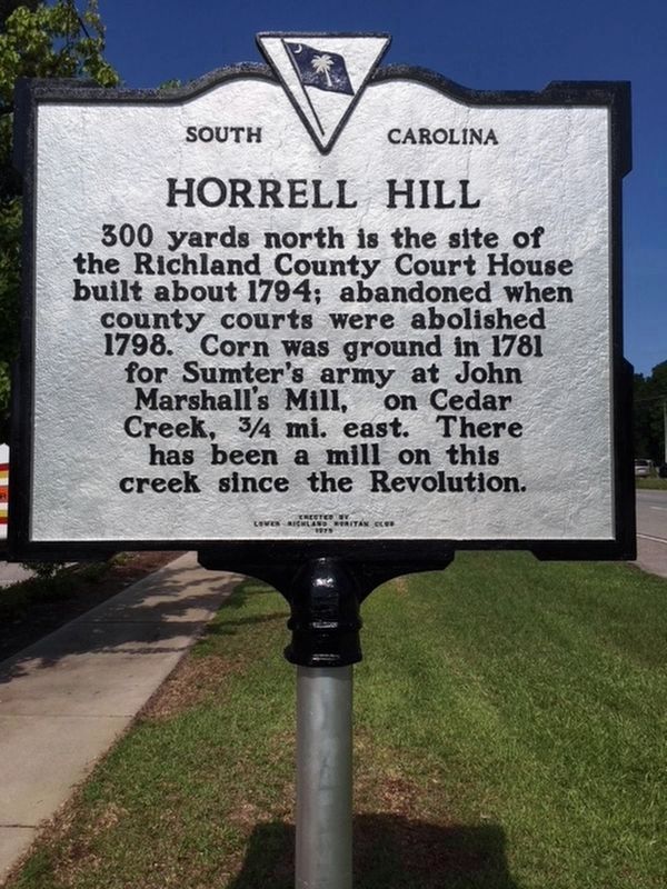 Horrell Hill Marker - post-refurbishment image. Click for full size.