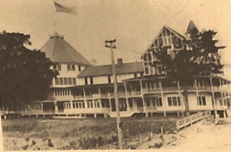 Marker detail: The Avery Beach Hotel – Established in the 1880s image. Click for full size.
