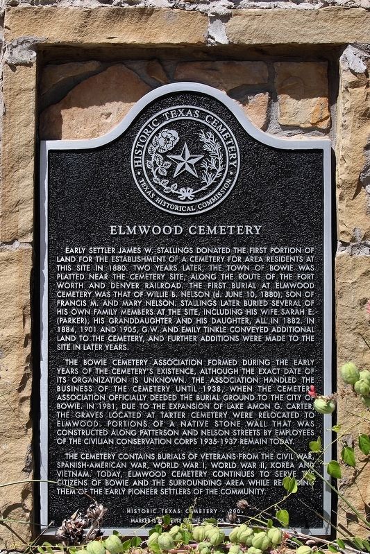 Elmwood Cemetery Marker image. Click for full size.