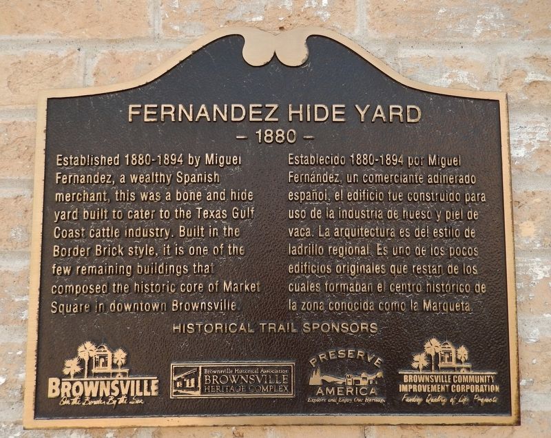 Fernandez Hide Yard Marker image. Click for full size.