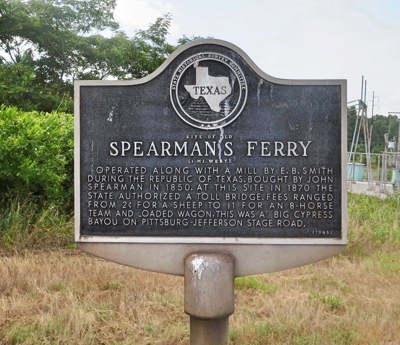 Site of Old Spearman's Ferry Marker image. Click for full size.
