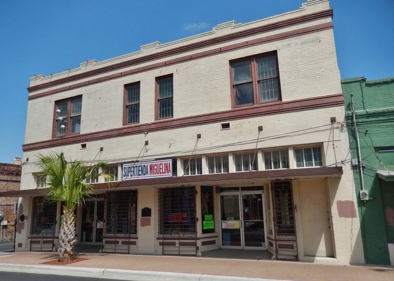 Whitman's Store (<i>wide view: marker visible between windows at front center of building</i>) image. Click for full size.