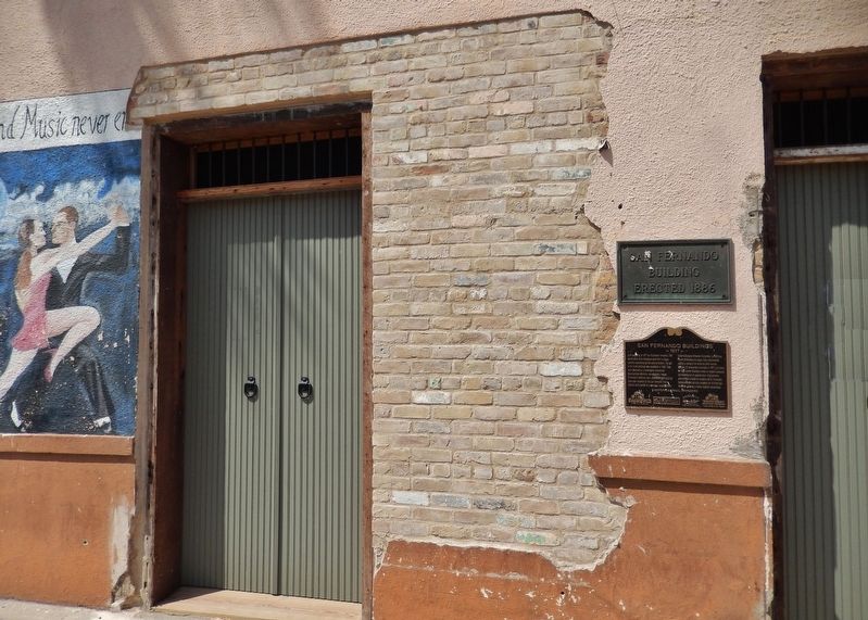 San Fernando Buildings Marker (<i>wide view</i>). Click for full size. San Fernando Buildings Marker (<i>wide view</i>) image. Click for full size.
