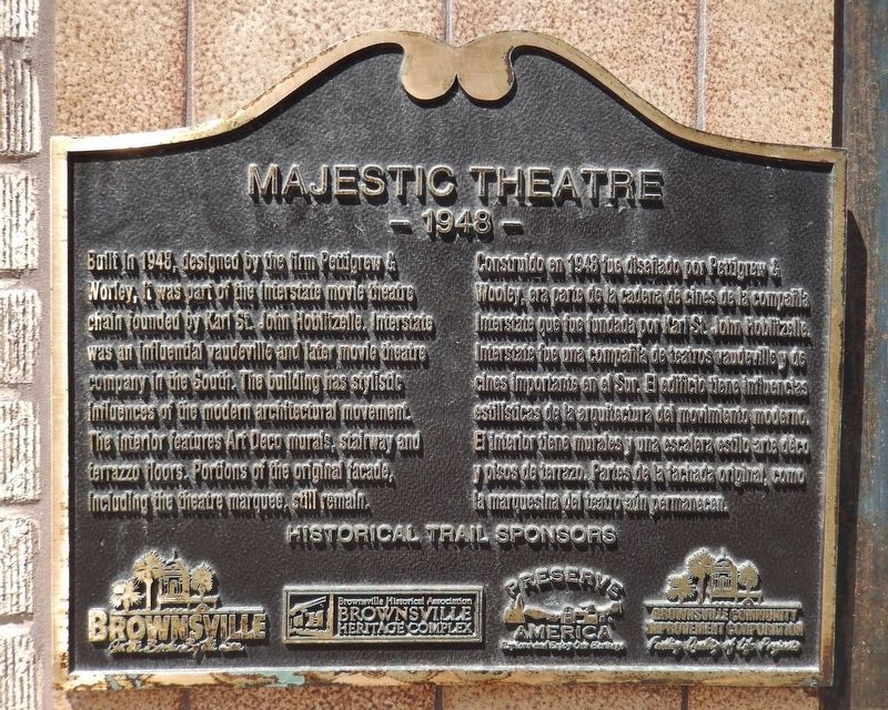 Majestic Theater Marker image. Click for full size.