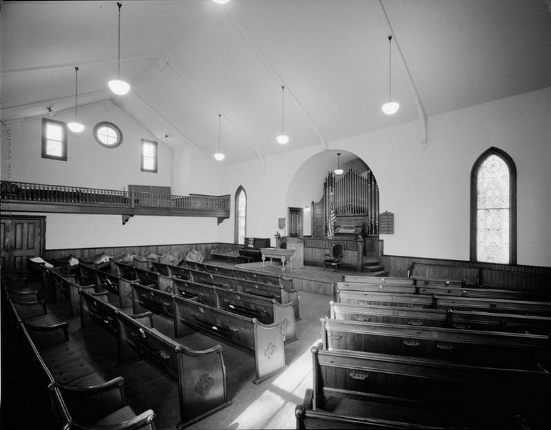 Interior of former First Congregational Church of Ovid image. Click for full size.