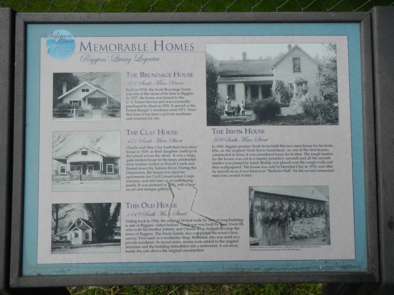Memorable Homes Marker image. Click for full size.