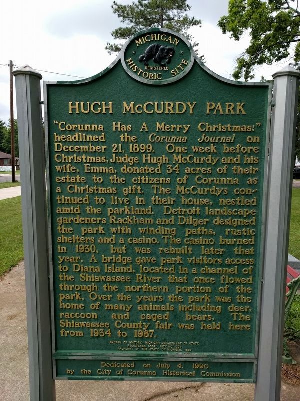 Hugh McCurdy / Hugh McCurdy Park Marker image. Click for full size.