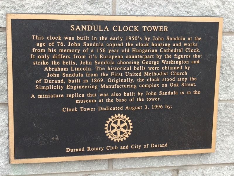 Sandula Clock Tower Marker image. Click for full size.