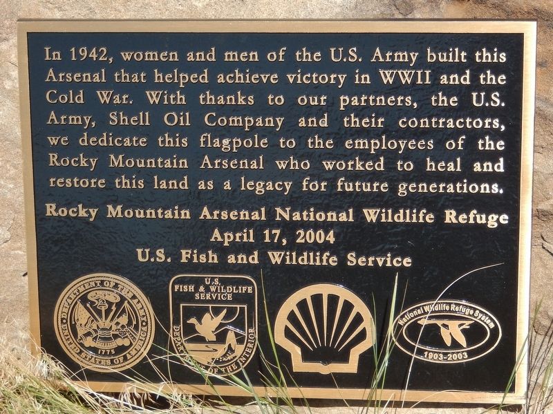 Rocky Mountain Arsenal National Wildlife Refuge Marker image. Click for full size.