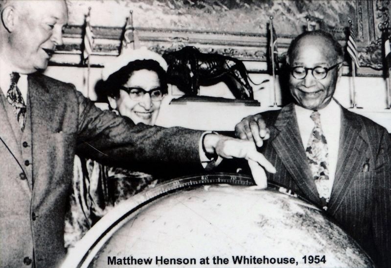 Matthew Henson at the Whitehouse, 1954 image. Click for full size.