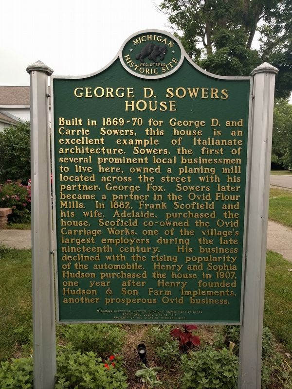 George D. Sowers House Marker image. Click for full size.