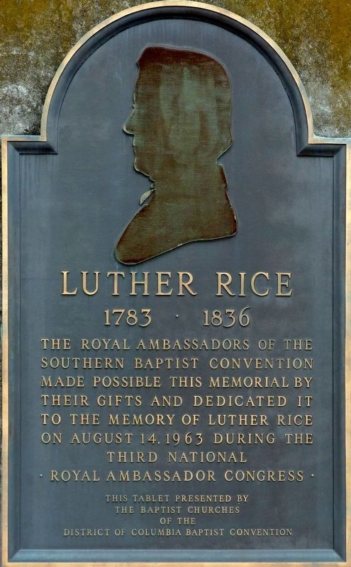 Luther Rice Marker image. Click for full size.