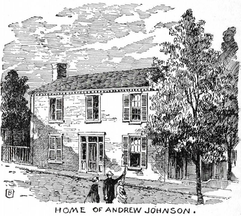 Home of Andrew Johnson image. Click for full size.