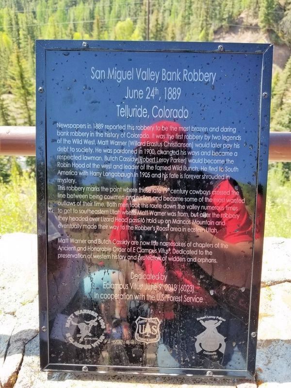 San Miguel Valley Bank Robbery Marker image. Click for full size.