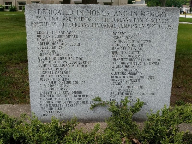 Dedication stone next to marker. Click for full size. Dedication stone next to marker image. Click for full size.