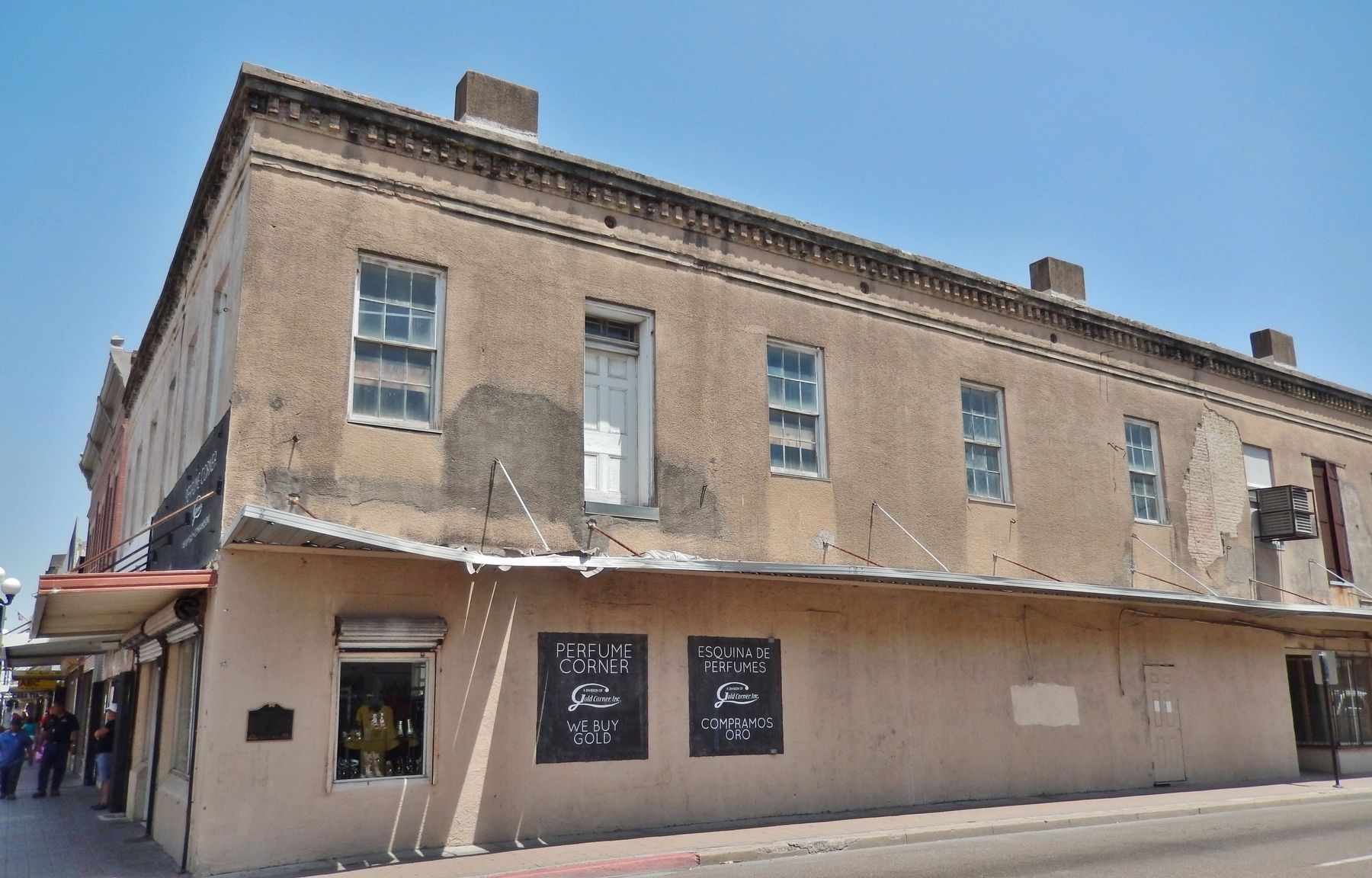 Celaya Building (<i>East 12th Street side view; marker visible near left edge of building</i>). Click for full size. Celaya Building (<i>East 12th Street side view; marker visible near left edge of building</i>) image. Click for full size.