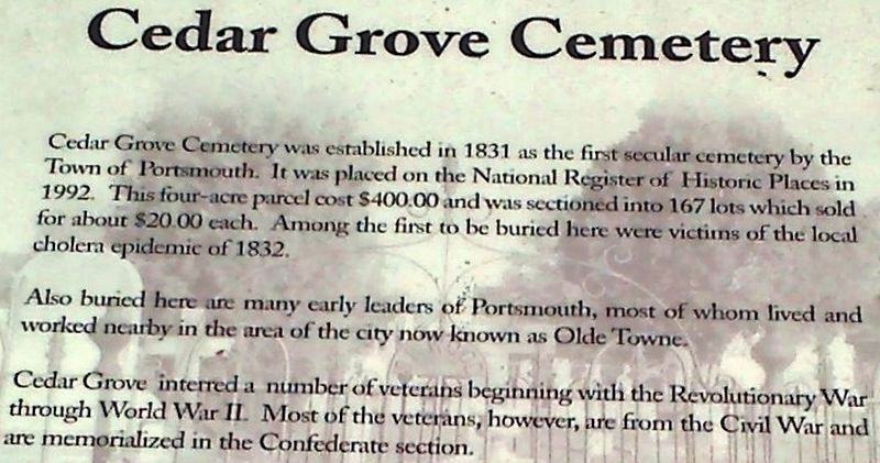 Exhibit B: Detail of the marker�s main inscription. image. Click for full size.
