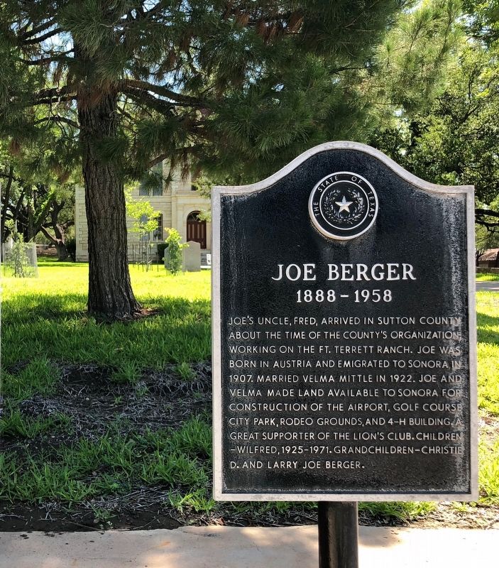 Joe Berger Marker image. Click for full size.