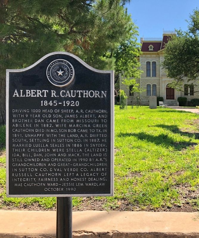 Albert R. Cauthorn Marker image. Click for full size.