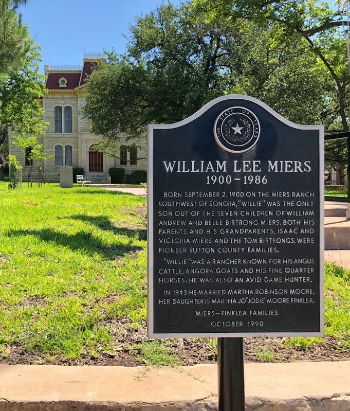 William Lee Miers Marker image. Click for full size.