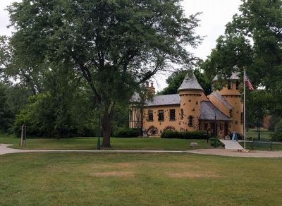 Curwood Castle and Marker. Click for full size. Curwood Castle and Marker image. Click for full size.