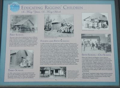 Educating Riggins' Children Marker image. Click for full size.