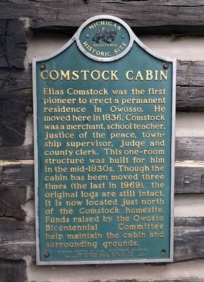 Comstock Cabin Marker image. Click for full size.