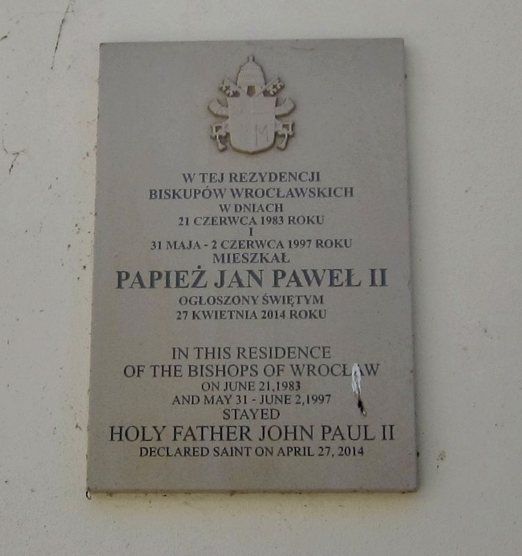 Pope John Paul II Marker image. Click for full size.
