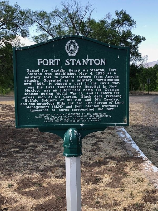 Fort Stanton Marker image. Click for full size.