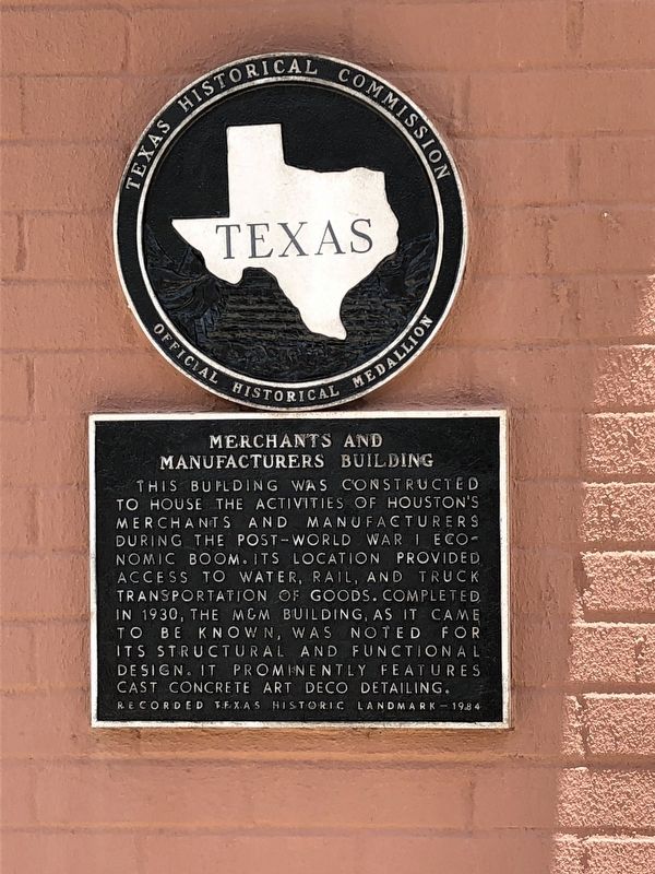 Merchants and Manufacturers Building Marker image. Click for full size.