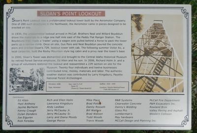 Sloan's Point Lookout Marker image. Click for full size.