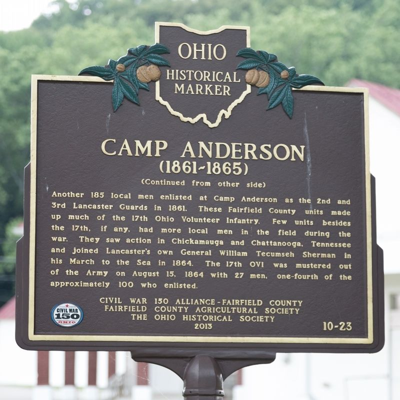 Camp Anderson Marker, Side Two image. Click for full size.